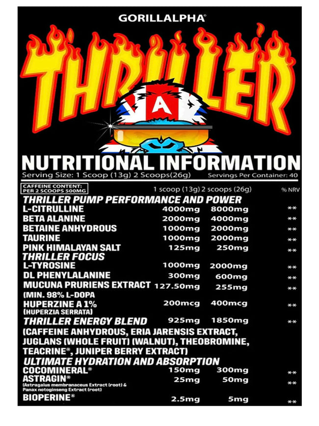 Gorillalpha Thriller Juice 520g
