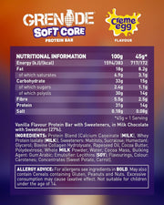 Grenade Soft Core Protein Bar 18x45g Creme Egg