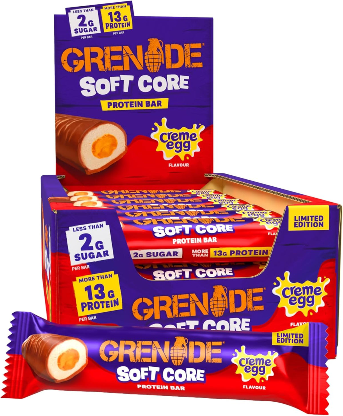 Grenade Soft Core Protein Bar 18x45g Creme Egg
