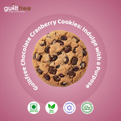 GuiltFree No Added Sugar Cookies 135g Chocolate Cranberry