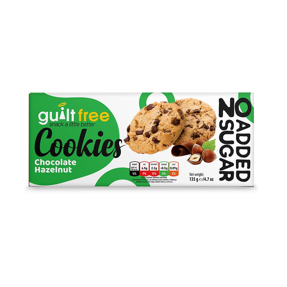 GuiltFree No Added Sugar Cookies 135g Chocolate Hazelnut