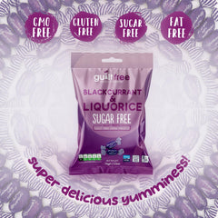 GuiltFree Sugar Free Blackcurrant & Liquorice Sweets 75g
