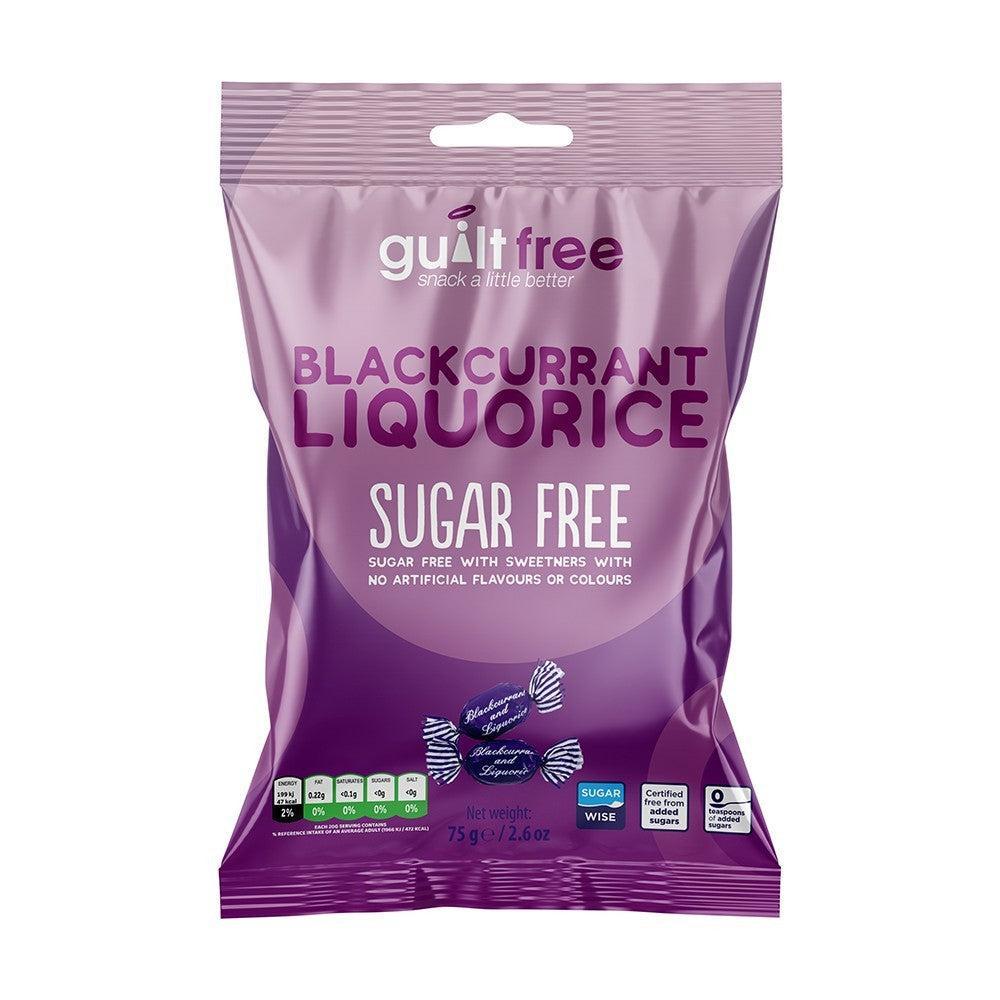 GuiltFree Sugar Free Blackcurrant & Liquorice Sweets 75g