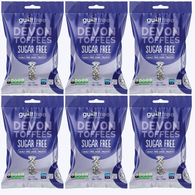 GuiltFree Sugar Free Devon Toffees 75g