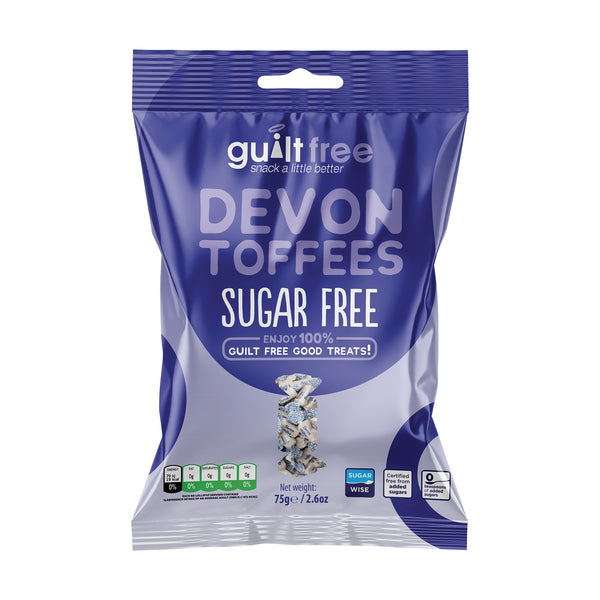 GuiltFree Sugar Free Devon Toffees 75g