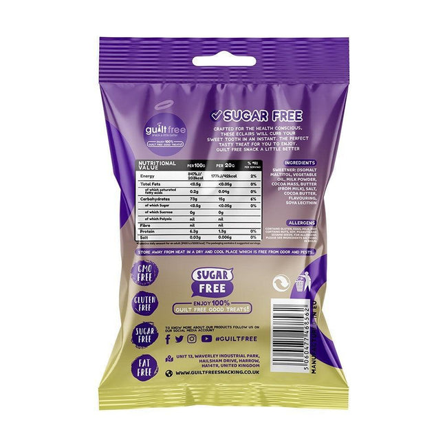 GuiltFree Sugar Free Eclairs Chocolate 75g