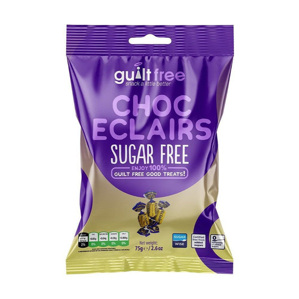 GuiltFree Sugar Free Eclairs Chocolate 75g