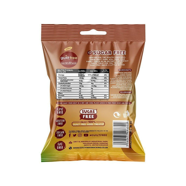 GuiltFree Sugar Free Fruit Gums 75g