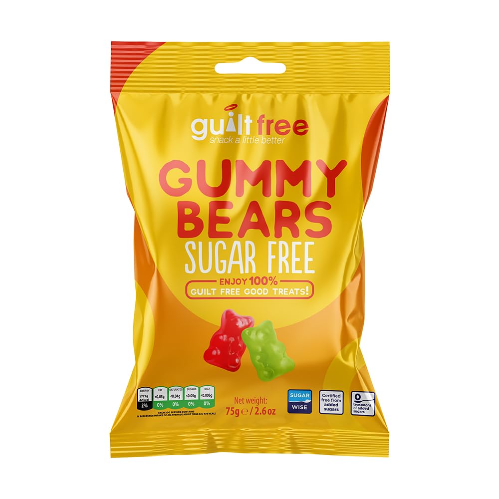 GuiltFree Sugar Free Gummy Bears 75g