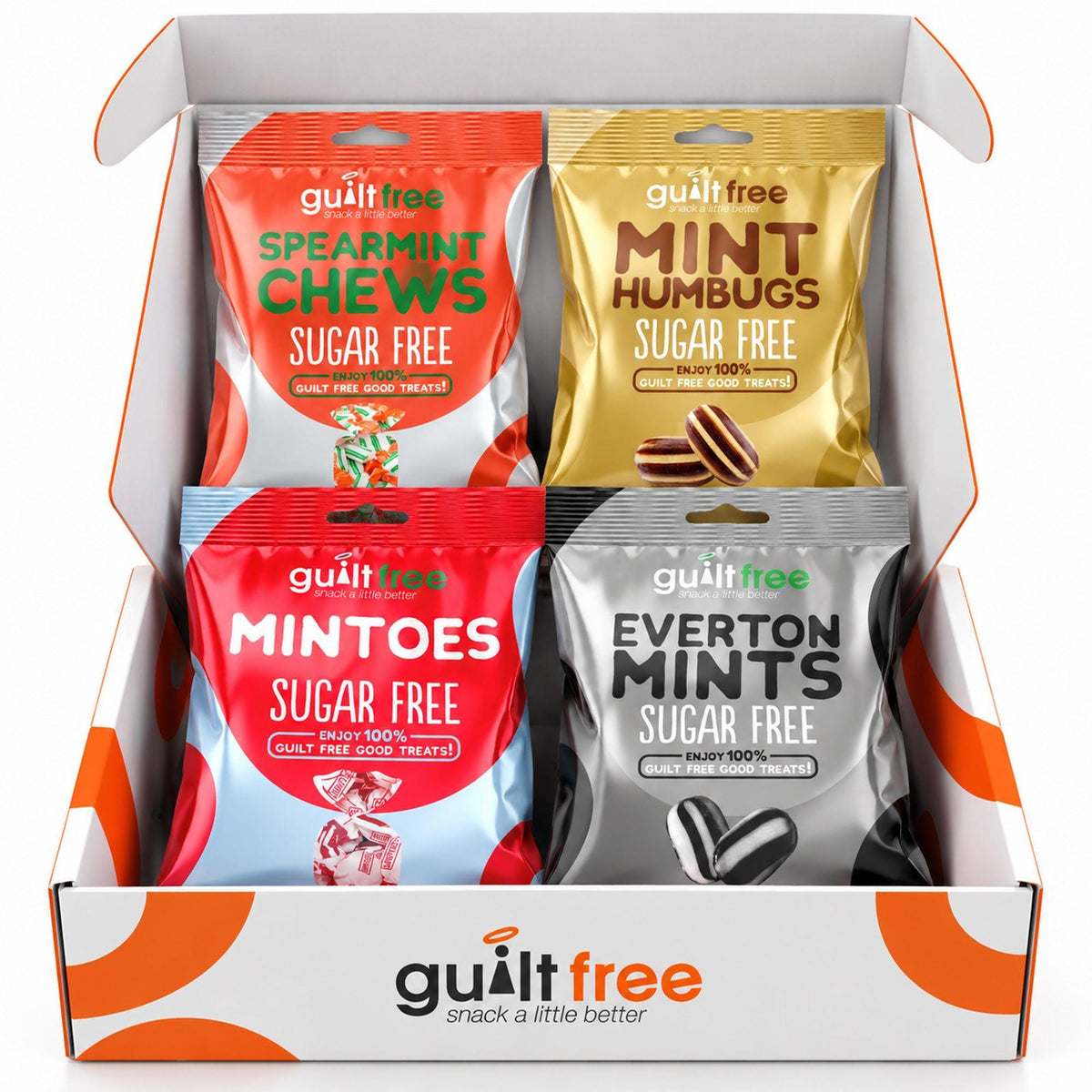 GuiltFree Sugar-Free Mint Sweets Gift Box – 4 Classic Varieties