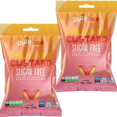 GuiltFree Sugar Free Rhubarb & Custard Sweets 75g
