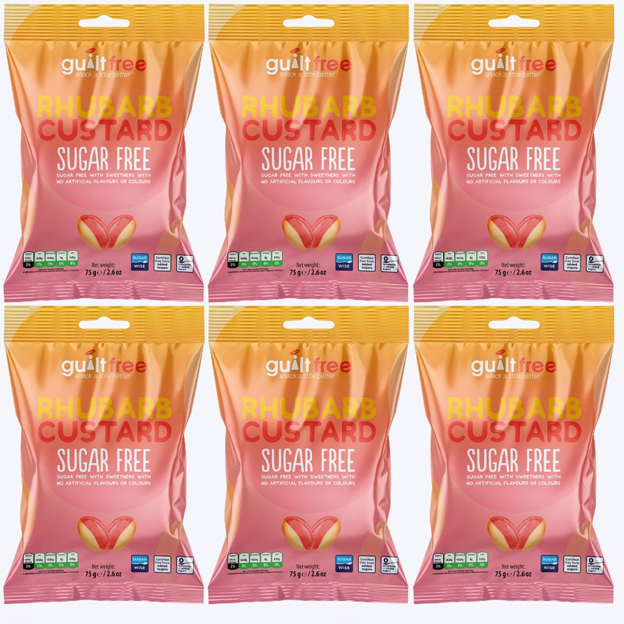GuiltFree Sugar Free Rhubarb & Custard Sweets 75g