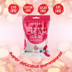 GuiltFree Sugar Free Strawberry Cream Sweets 75g