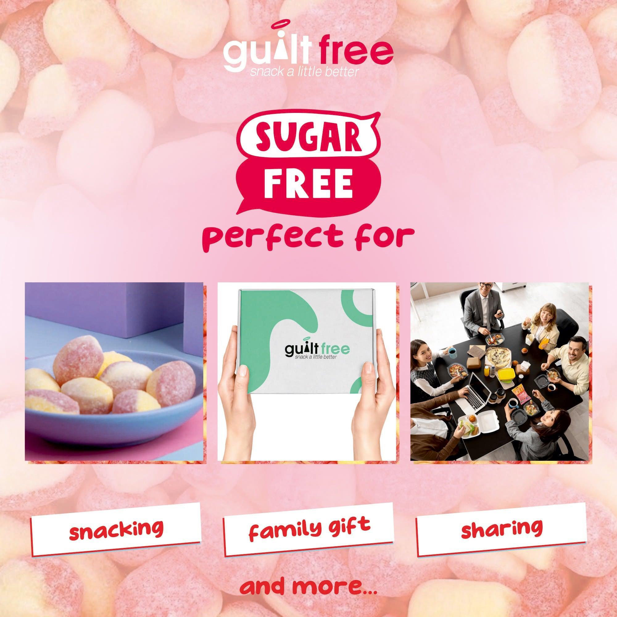GuiltFree Sugar Free Strawberry Cream Sweets 75g