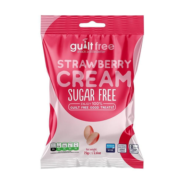 GuiltFree Sugar Free Strawberry Cream Sweets 75g