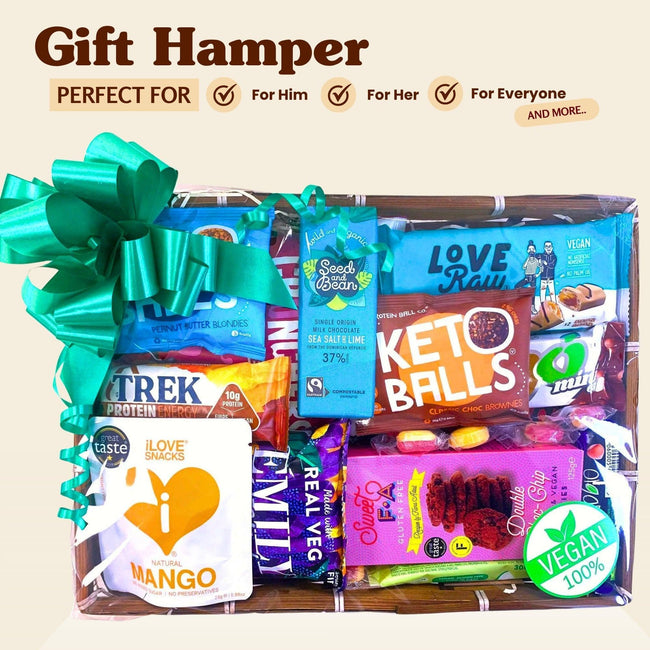 Vegan Vegetarian Food Gift Hamper Present Box 