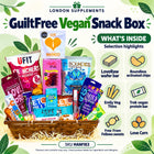 GuiltFree Vegan Snack Gift Box – 21 Items – contents infographic