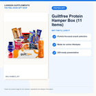 Guiltfree Protein Hamper Box (11 items) – gift guide infographic