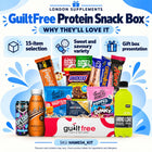Guiltfree Protein Hamper Box (15 items) – features infographic