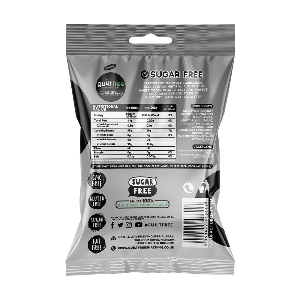 Guiltfree Sugar Free Everton Mints 75g