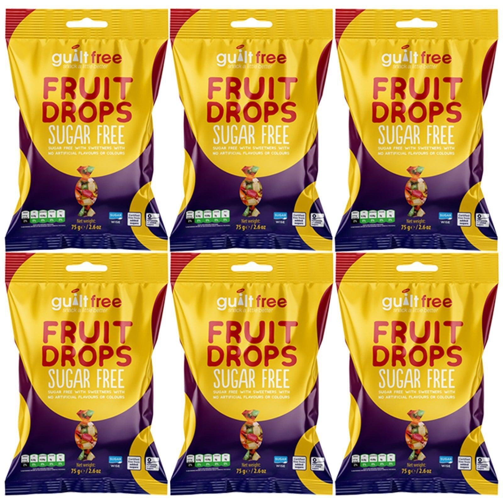 Guiltfree Sugar Free Fruit Drops Sweets 75g