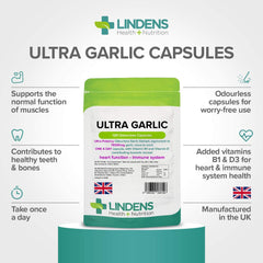 Lindens Ultra Garlic 120 Capsules