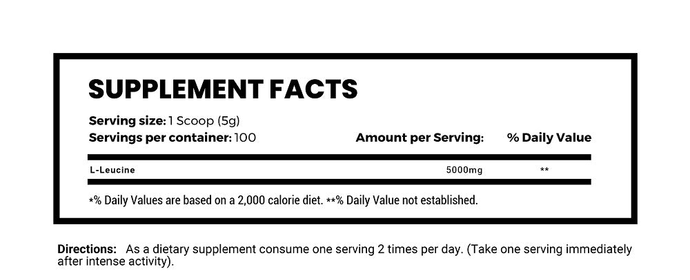 MAN Sports Fermented Leucine 100 Servings