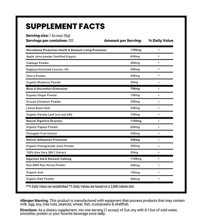 MAN Sports Gut Joy Digestive Health 180g