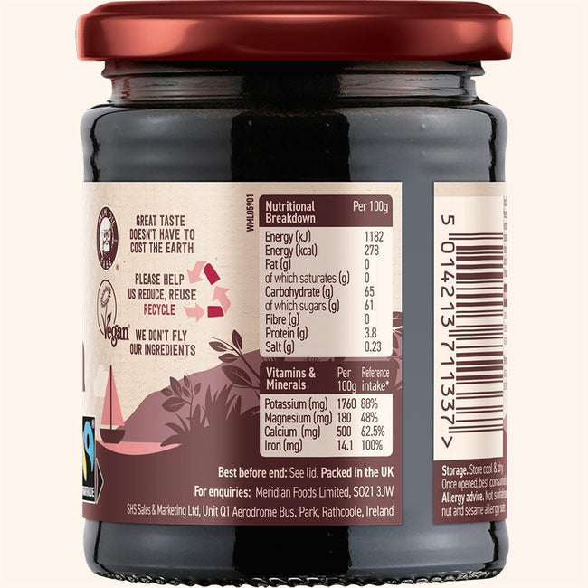 Meridian Organic Fairtrade Blackstrap Molasses 350g