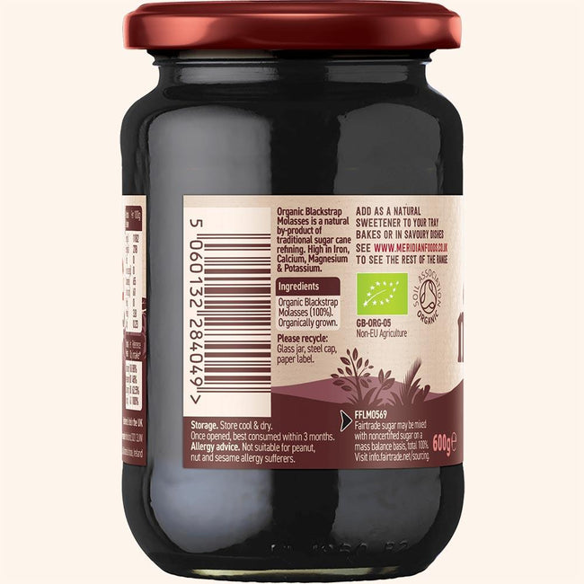 Meridian Organic Molasses Pure Blackstrap 600g