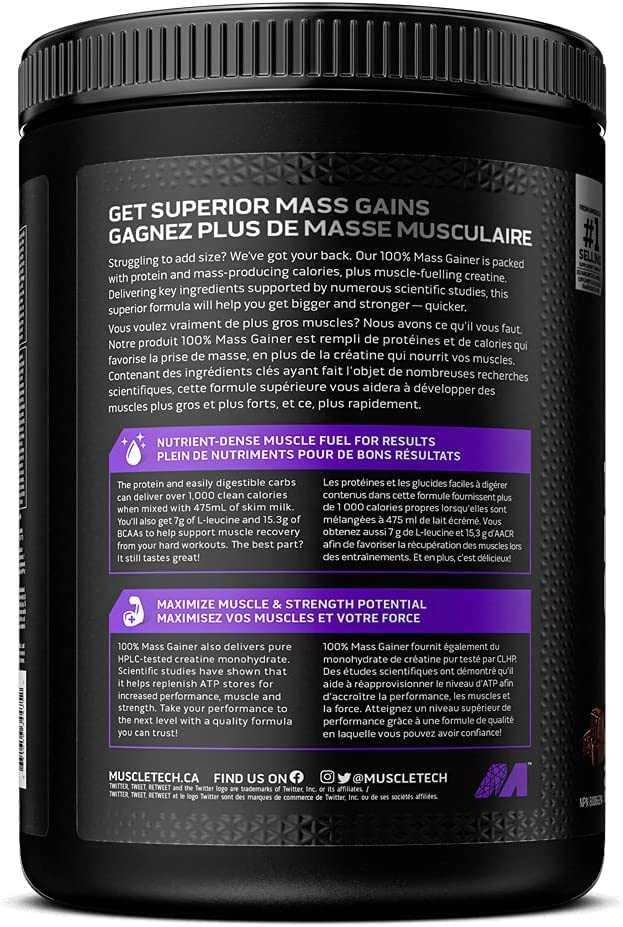 MuscleTech 100% Mass Gainer 2.3kg