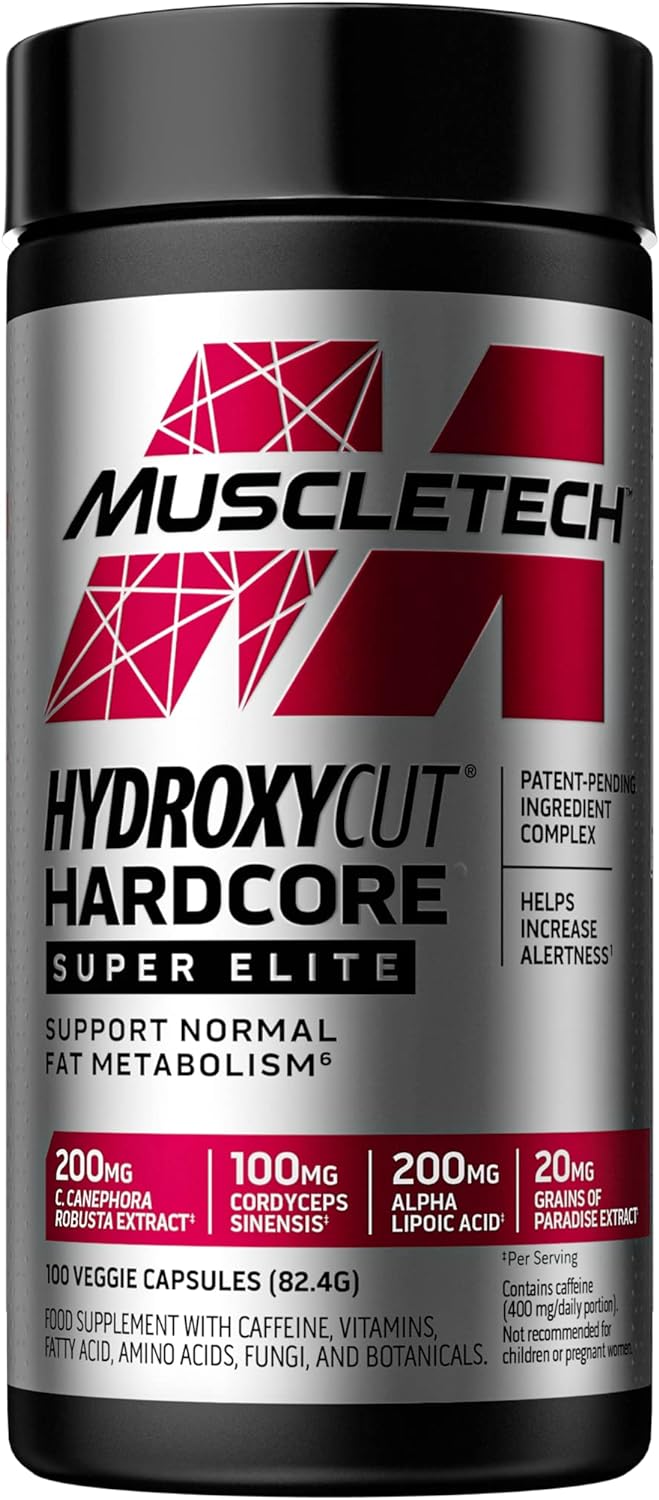 MuscleTech Hydroxycut Hardcore Super Elite 100 Vegan Capsules
