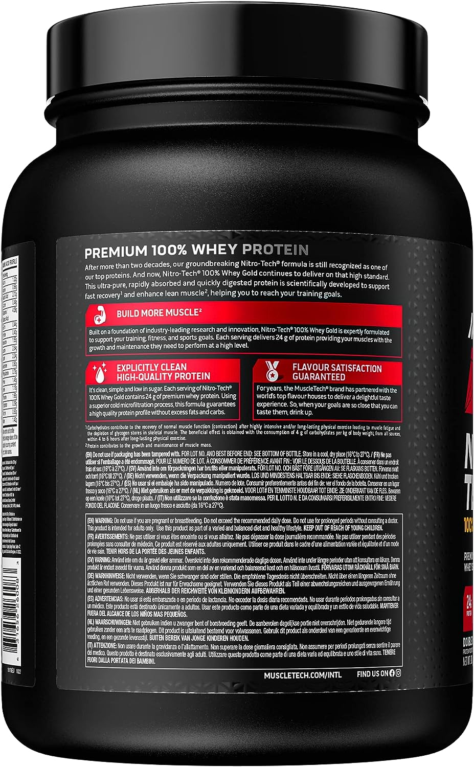 MuscleTech Nitro Tech 100% Whey Gold 907-1020g