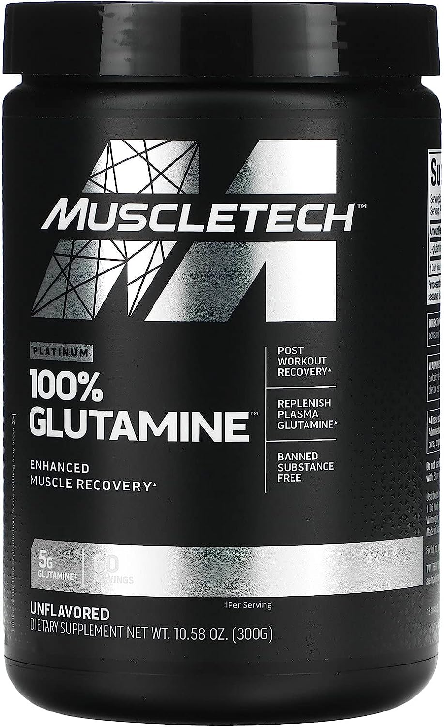 MuscleTech Platinum 100% Glutamine 300g