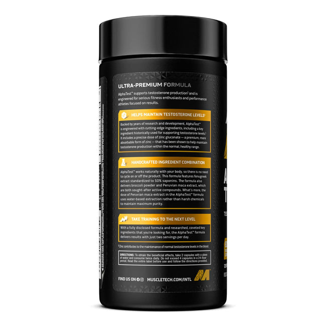 Muscletech Alpha Test 120 Capsules