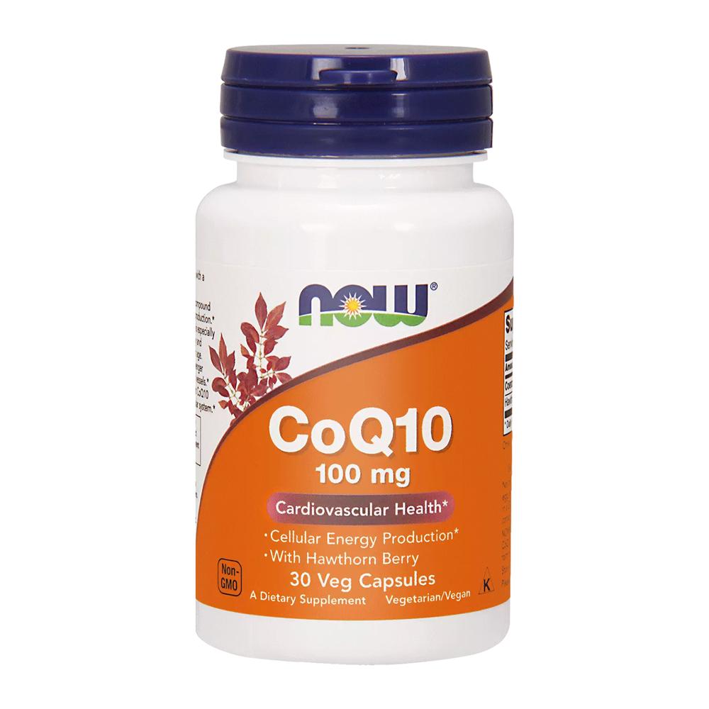 NOW Foods CoQ10 with Hawthorn Berry 100mg 30 VCapsules