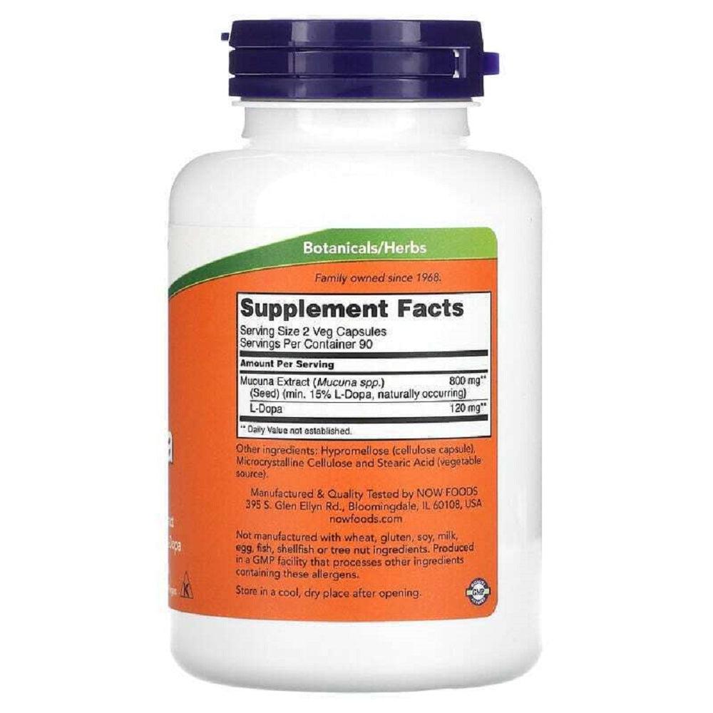 NOW Foods DOPA Mucuna 180 VCapsules