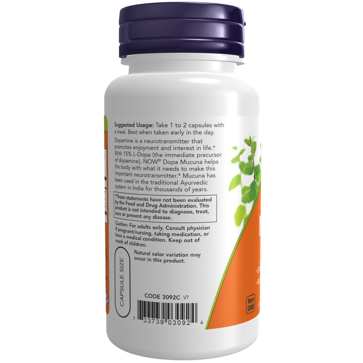 NOW Foods DOPA Mucuna 90 VCapsules