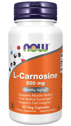 NOW Foods L-Carnosine 500mg - 50 vCapsules