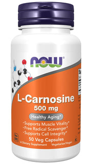 NOW Foods L-Carnosine 500mg - 50 vCapsules