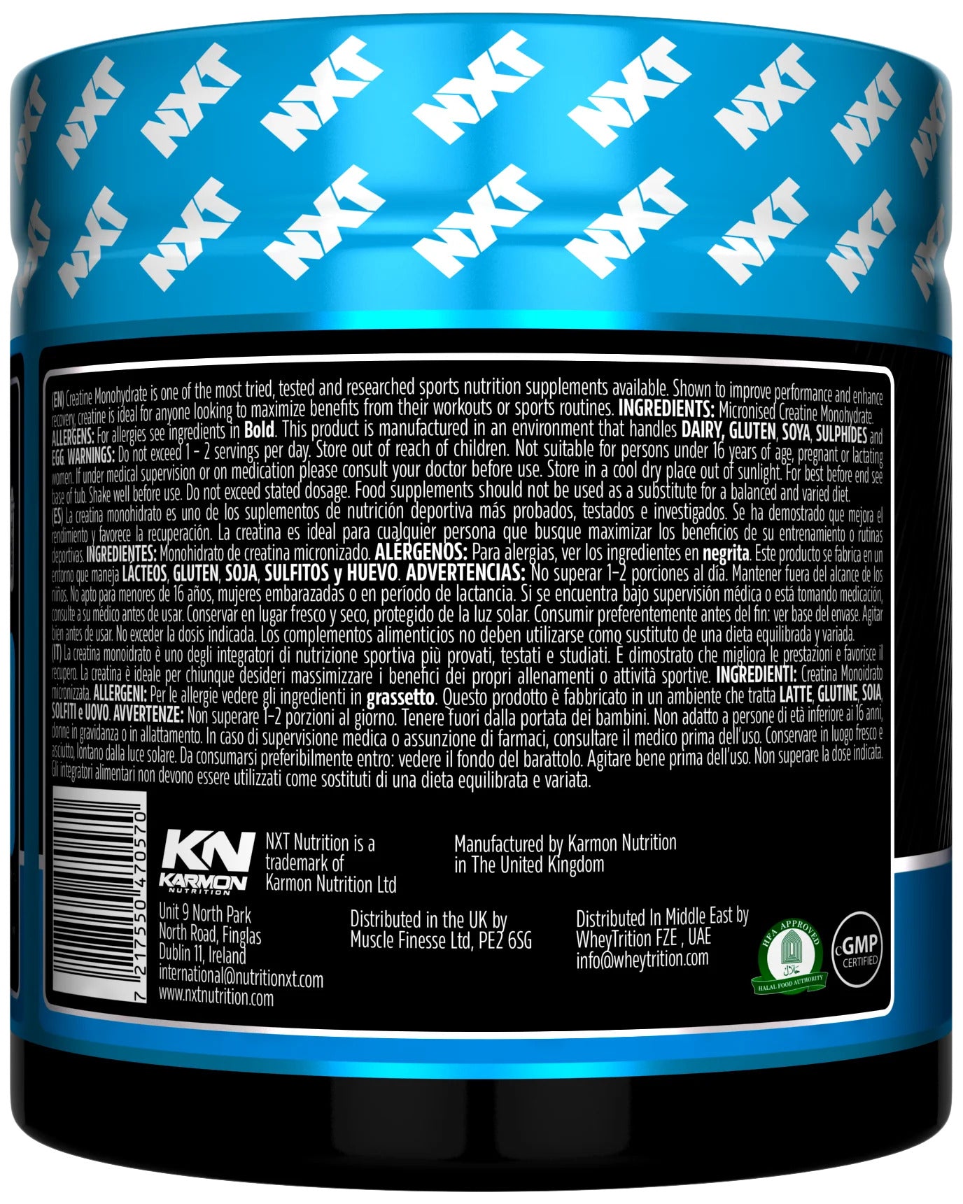 NXT Nutrition Creatine Monohydrate 300g