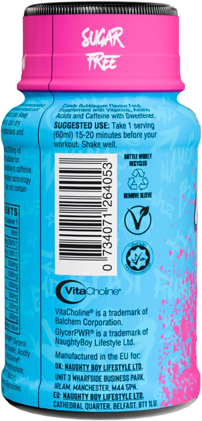 Naughty Boy Lifestyle Menace Pre-Workout Shot 1x60ml