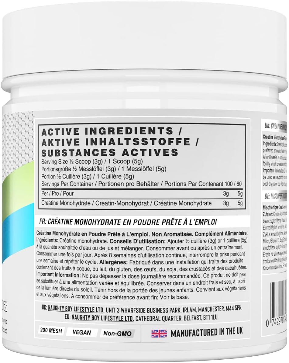 Naughty Boy Lifestyle Prime Creatine 300g Powder