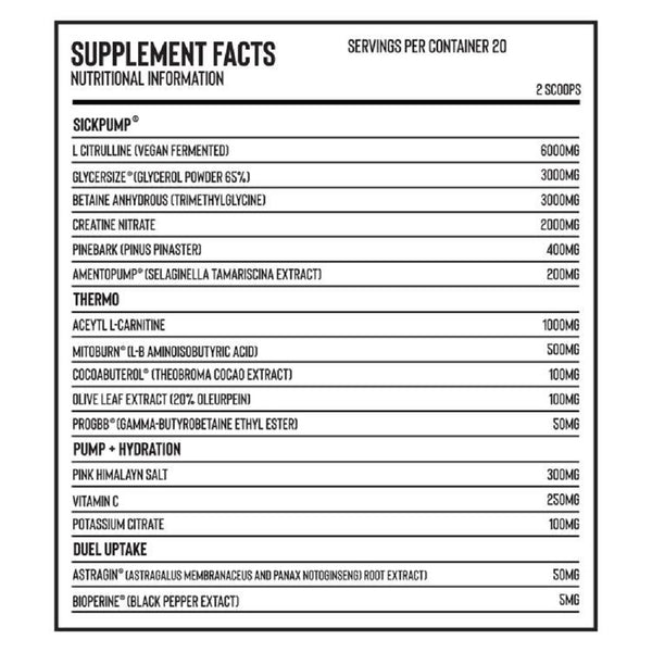 Naughty Boy Sickpump Thermo 400g