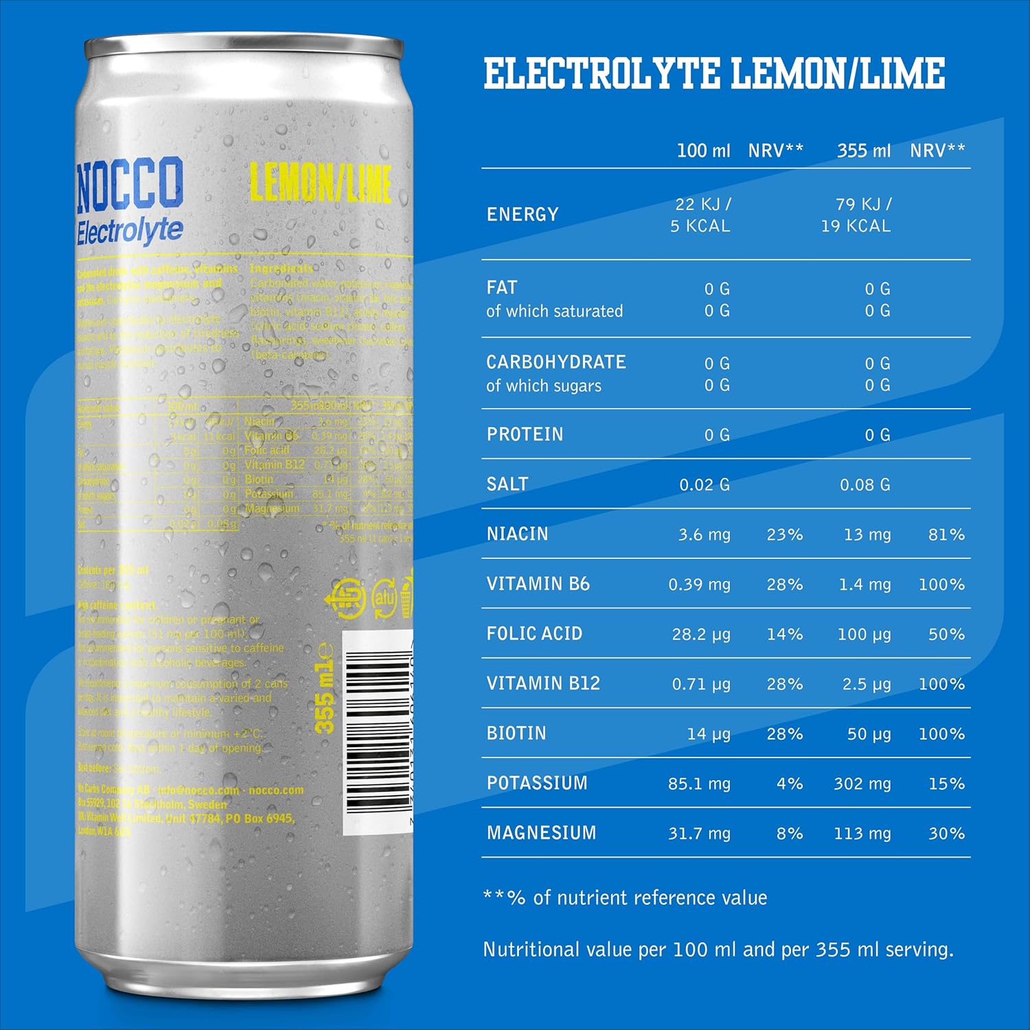 Nocco Electrolyte 1x355ml