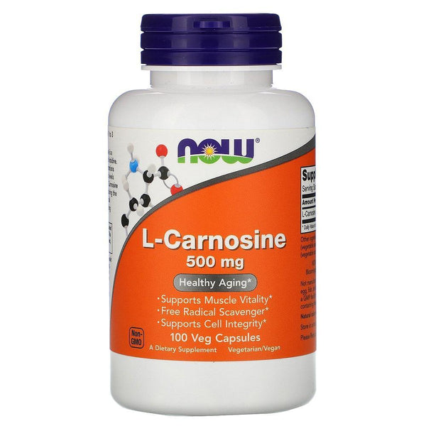 Now Foods L-Carnosine 500mg 100 Veg Capsules