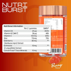 Nutriburst Tripple Immunity - 60 Gummies