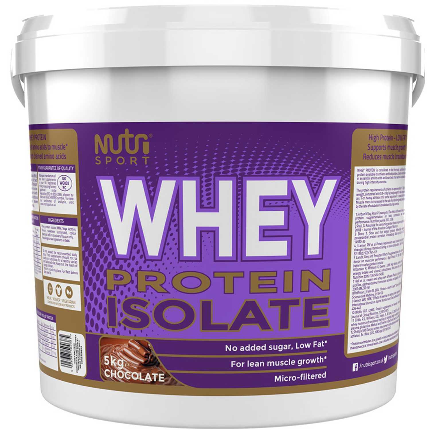 Nutrisport Whey Protein Isolate 5kg Powder