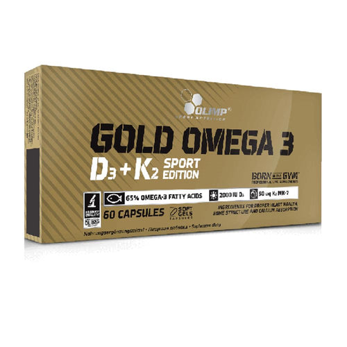 Olimp Nutrition Gold Omega 3 D3+K2 Sport Edition 60 Capsules