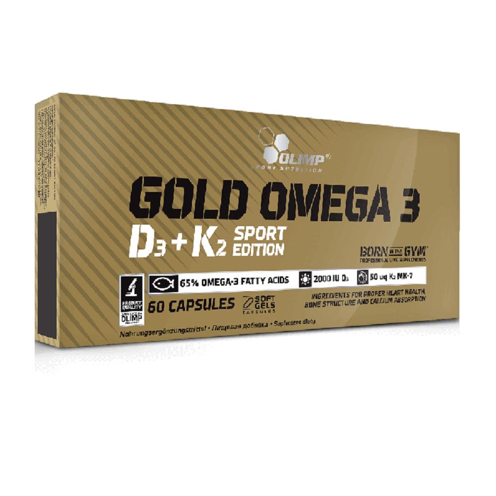 Olimp Nutrition Gold Omega 3 D3+K2 Sport Edition 60 Capsules